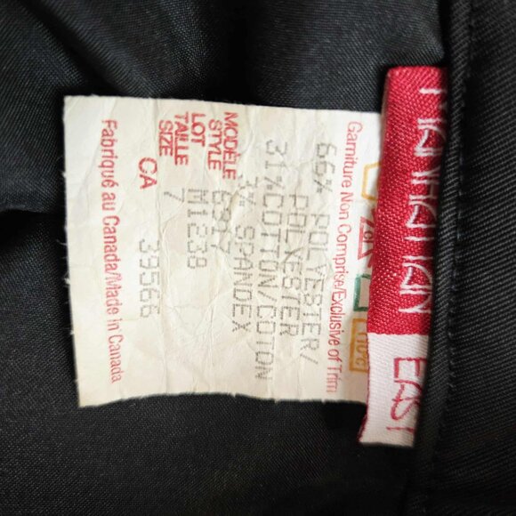 Vintage Manhattan East Blazer – Black Tailored Jacket with Chain & Zipper Accent - Picture 12 of 12